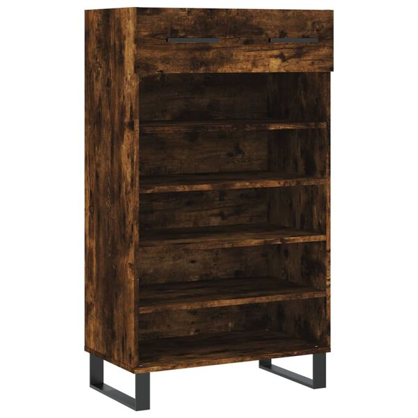 vidaXL Schuhschrank R&auml;uchereiche 60x35x105 cm Holzwerkstoff