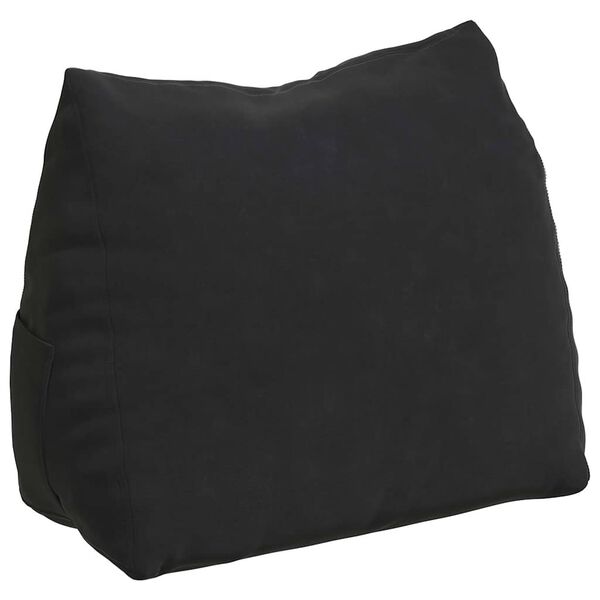 vidaXL R&uuml;ckenkissen Schwarz 45 x 20 x 35 cm Cordstoff