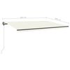 vidaXL Standmarkise Manuell Einziehbar 500x300 cm Creme