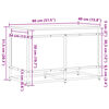 vidaXL Aufbewahrungsbox mit Deckel Sonoma 80x40x51,5 cm Holzwerkstoff