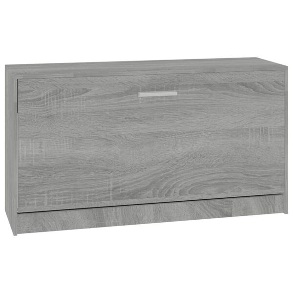 vidaXL Schuhbank Grau Sonoma 80x24x45 cm Holzwerkstoff