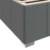 vidaXL Bettrahmen mit Matratze Dunkelgrau 200 x 200 cm Stoff