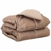 vidaXL Ganzjahresbettdecke Gold 220 x 260 cm Satin und Mikrofaser