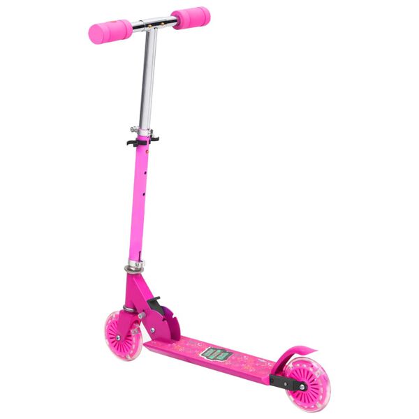 vidaXL 2-Rad-Kinderroller mit Verstellbarem Aluminium-Lenker Rosa