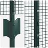 vidaXL Zaun mit Pfosten Gr&uuml;n 1,5 x 25 m Stahl und PVC