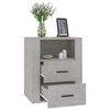 vidaXL Nachttisch Betongrau 50x36x60 cm Holzwerkstoff