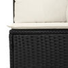 vidaXL Garten-Sofa-Set mit Kissen 10 pcs Schwarz und Creme