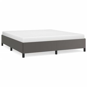 vidaXL Bettgestell Grau 160x200 cm Kunstleder