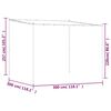 vidaXL Pavillon Wei&szlig; 3x3 m 180 g/m&sup2; Stoff und Stahl