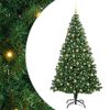 vidaXL Weihnachtsbaum mit LED-Beleuchtung 180 cm 300 LEDs Warmes Wei&szlig;