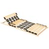 vidaXL Lattenrost mit 38 Latten Verstellbares Kopfteil 70x200 cm