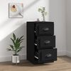 vidaXL Sideboard Schwarz 36x35,5x67,5 cm Holzwerkstoff