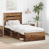 vidaXL Bettrahmen Altholz 75 x 190 cm Massives Kiefernholz