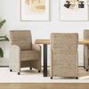vidaXL Esszimmerst&uuml;hle mit Rollen 2 pcs Hellgrau 57 x 67 x 95 cm
