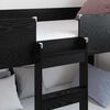 vidaXL Etagenbett f&uuml;r Kinder Schwarz Eichen-Optik 80 x 190 cm