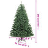 vidaXL K&uuml;nstlicher Weihnachtsbaum Klappbar mit St&auml;nder Gr&uuml;n 240 cm