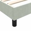 vidaXL Boxspringbett mit Matratze & LED Hellgrau 90x220 cm Samt