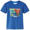 Kinder-T-Shirt Dunkelblau Melange 116