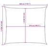 vidaXL Sonnensegel 160 g/m&sup2; Orange 2,5x3 m HDPE