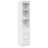 vidaXL Highboard Wei&szlig; 37,5x35x180 cm Holzwerkstoff