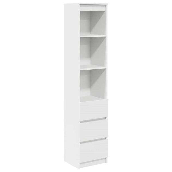 vidaXL Highboard Wei&szlig; 37,5x35x180 cm Holzwerkstoff
