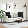 vidaXL Sofakissen 2 St&uuml;ck Schwarz 60 x 60 cm Cordstoff
