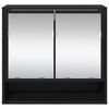 vidaXL Wandregal mit Regal Schwarz Eichen-Optik 65 x 20 x 60 cm