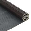 vidaXL Teppich Rechteckig Dunkelbraun 70x300 cm Bambus