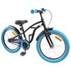vidaXL Kinderfahrrad 18 Zoll f&uuml;r 5-7 Jahre alt Schwarz