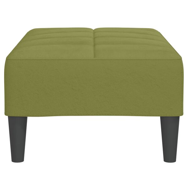vidaXL Fu&szlig;hocker Hellgr&uuml;n 78x56x32 cm Samt