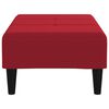 vidaXL Fu&szlig;hocker Weinrot 78x56x32 cm Samt