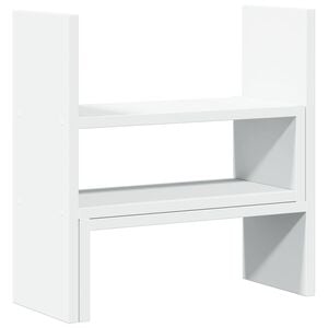 vidaXL Schreibtisch-Organizer Verstellbar Wei&szlig; 40x17x41 cm