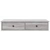 vidaXL Wandregal mit Schubladen Grau Sonoma 100x37,5x19 cm