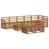 vidaXL Sofagarnituren 9 pcs Natur Massivholz Akazie