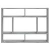 vidaXL Wandregal Grau Sonoma 75x16x55 cm Holzwerkstoff