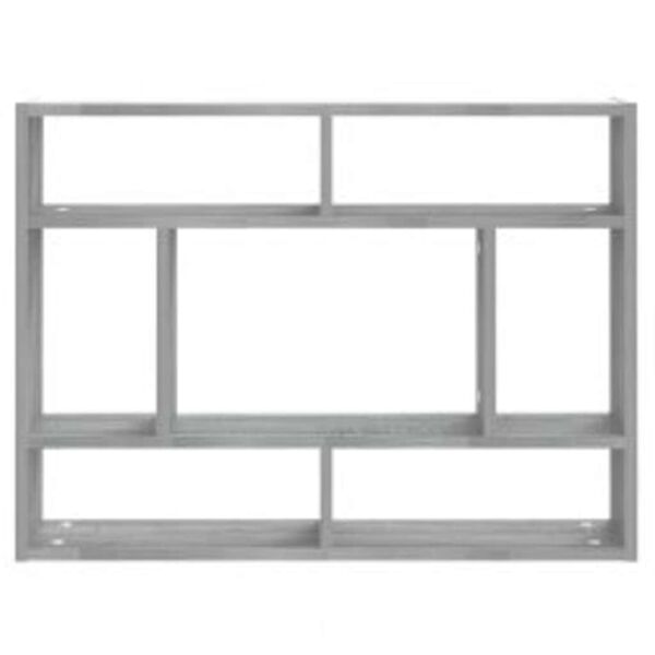 vidaXL Wandregal Grau Sonoma 75x16x55 cm Holzwerkstoff