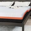 vidaXL Matratze Wei&szlig; und Schwarz 140 x 200 cm Jacquard-Stoff