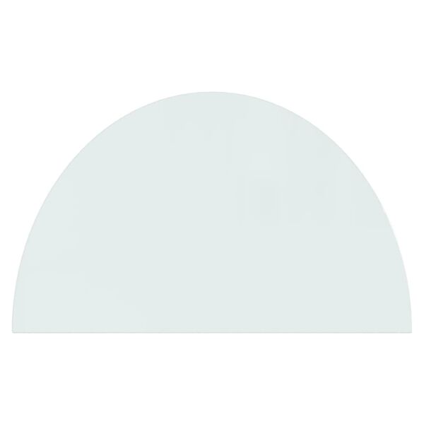 vidaXL Funkenschutzplatte Glas Halbrund 1000x600 mm