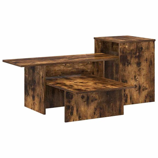 vidaXL Konsolentisch Ger&auml;ucherte Eiche 80 x 50 x 225 cm Holzwerkstoff