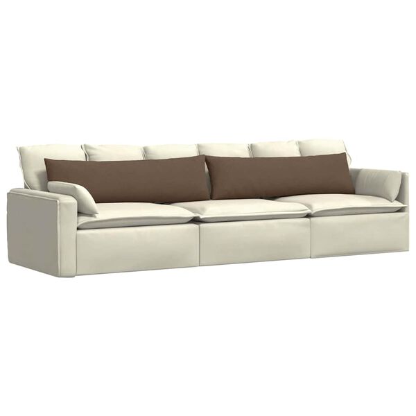vidaXL Sofakissen 2 pcs Braun 145 x 40 cm Stoff