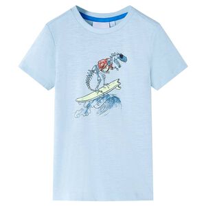vidaXL Kinder-T-Shirt Hellblau 128