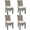 vidaXL Esszimmerst&uuml;hle 4 Stk. Kubu-Rattan Mangoholz