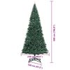 vidaXL K&uuml;nstlicher vorbeleuchteter Weihnachtsbaum mit Kugelset 500 cm