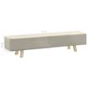 vidaXL Fu&szlig;hocker Creme 120&times;28&times;26 cm Stoff