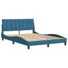 vidaXL Bettgestell ohne Matratze "Hanko" Blau 140x200 cm Samt