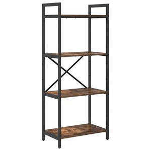 vidaXL B&uuml;cherregal 4 Ebenen 56 x 34 x 133,5 cm Holzwerkstoff