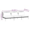 vidaXL Gartensofas 3 Stk. mit Kissen Halbrundes Poly Rattan