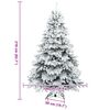vidaXL K&uuml;nstlicher Weihnachtsbaum mit 300 LEDs Wei&szlig; 210 cm PE und PVC