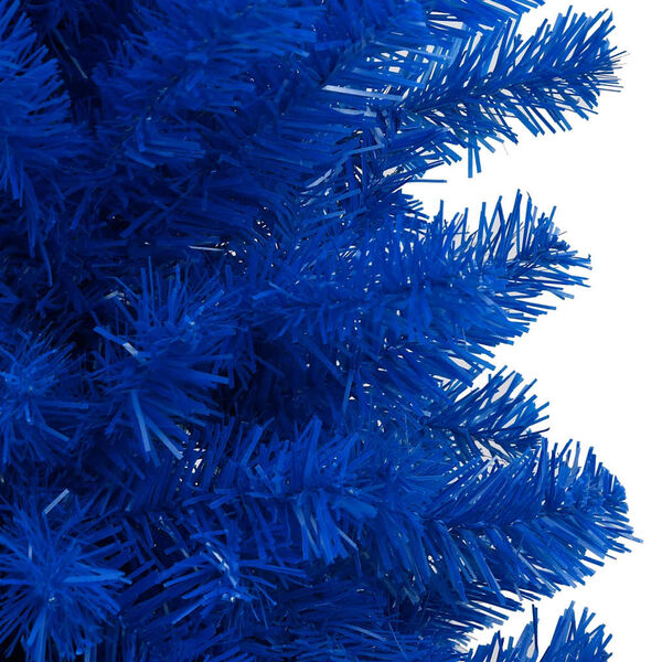 vidaXL K&uuml;nstlicher Weihnachtsbaum Beleuchtung & Kugeln Blau 120 cm