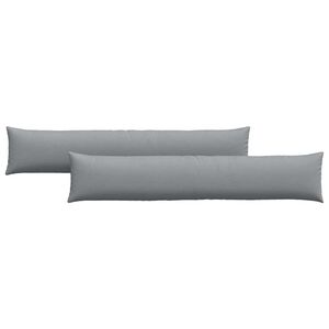 vidaXL Sofakissen 2 pcs Hellgrau 200 x 40 cm Stoff